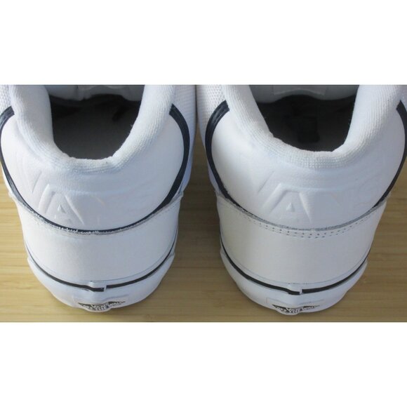 Vans Mens Knu Skool Utility Lace White Mid Suede Nylon Skate Shoes sizes NIB - Picture 5 of 5